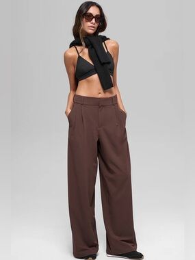 ALO Yoga Dreamscape High Waist Trouser in Brownstone Long-Still Full Price